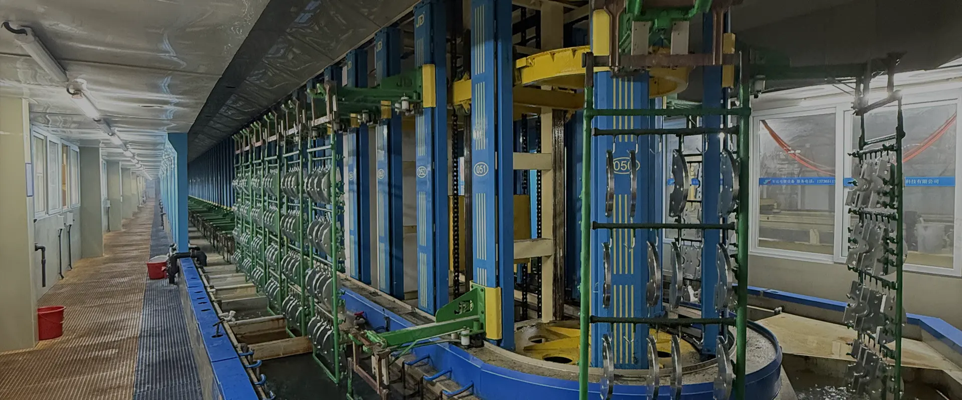 Línea de revestimiento de barriles de pórtico para sujetadores y galvanoplastia de PCB